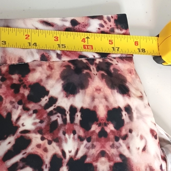 City Chic Bella Abstract Flowy Wrap Midi Skirt - Picture 10 of 14